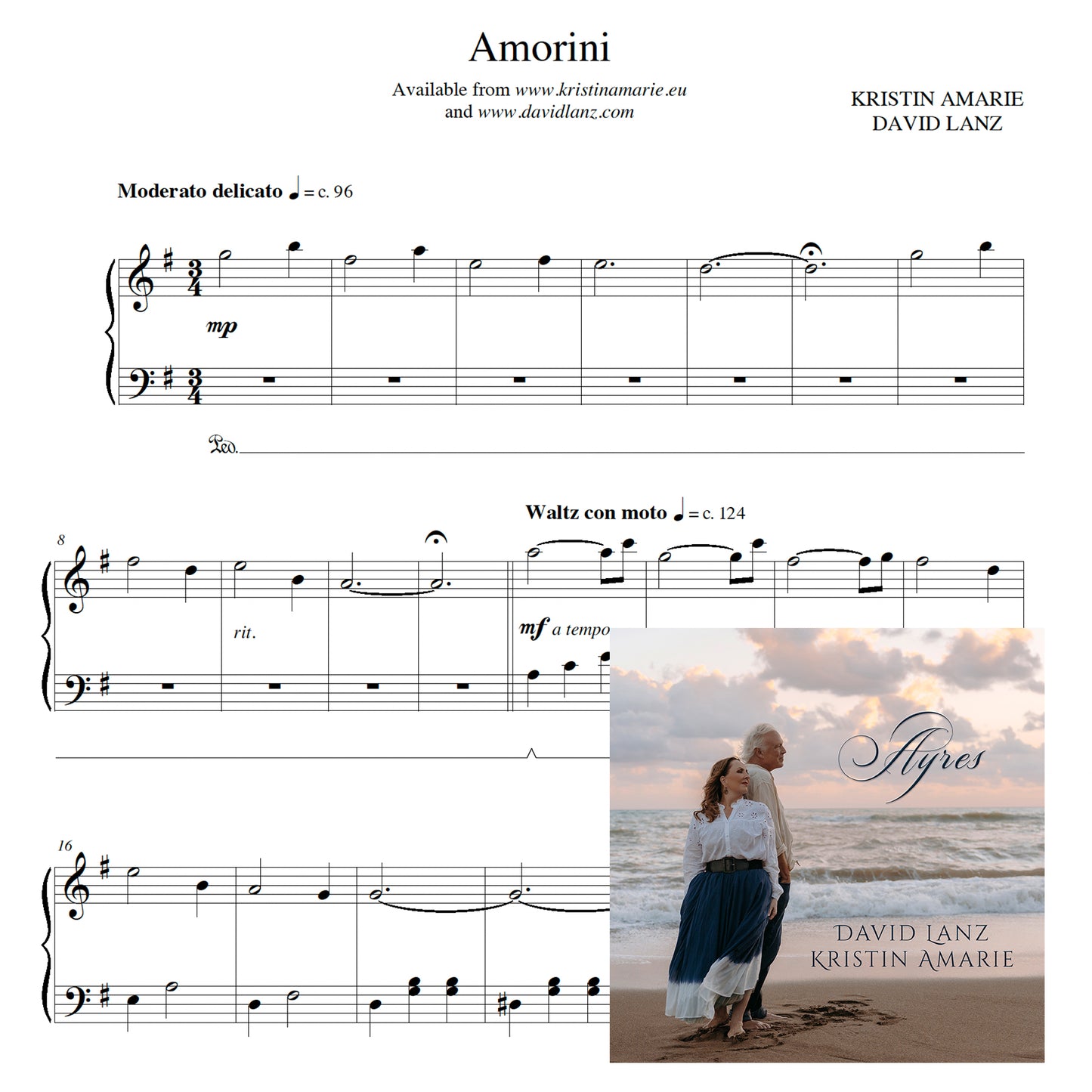 Amorini - Sheet music + single [mp3] Solo Piano