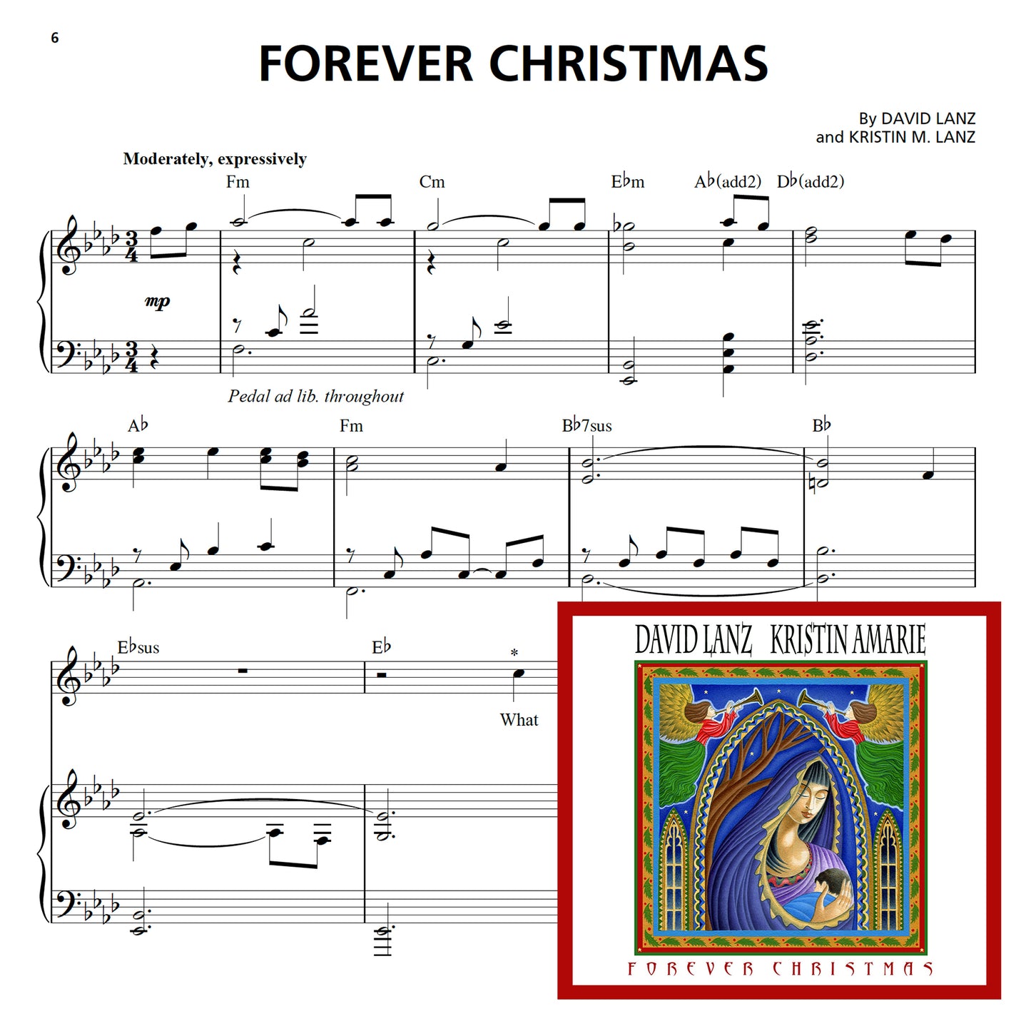 Forever Christmas - ALBUM - Sheet Music +album [ mp3 files] - Solo Piano & Piano/Vocal