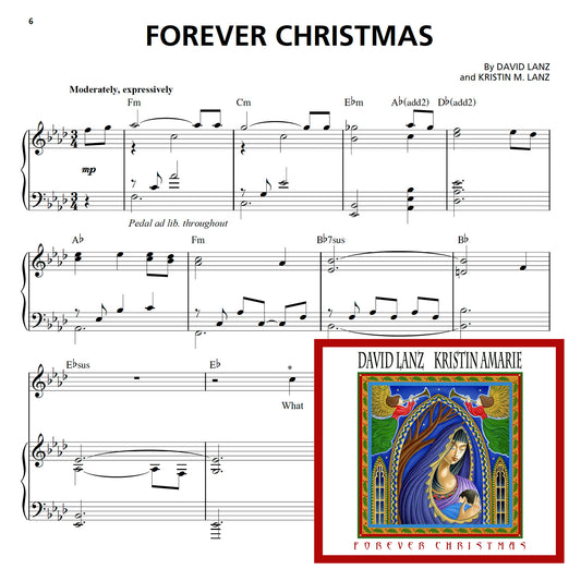 Forever Christmas - ALBUM - Sheet Music +album [ mp3 files] - Solo Piano & Piano/Vocal