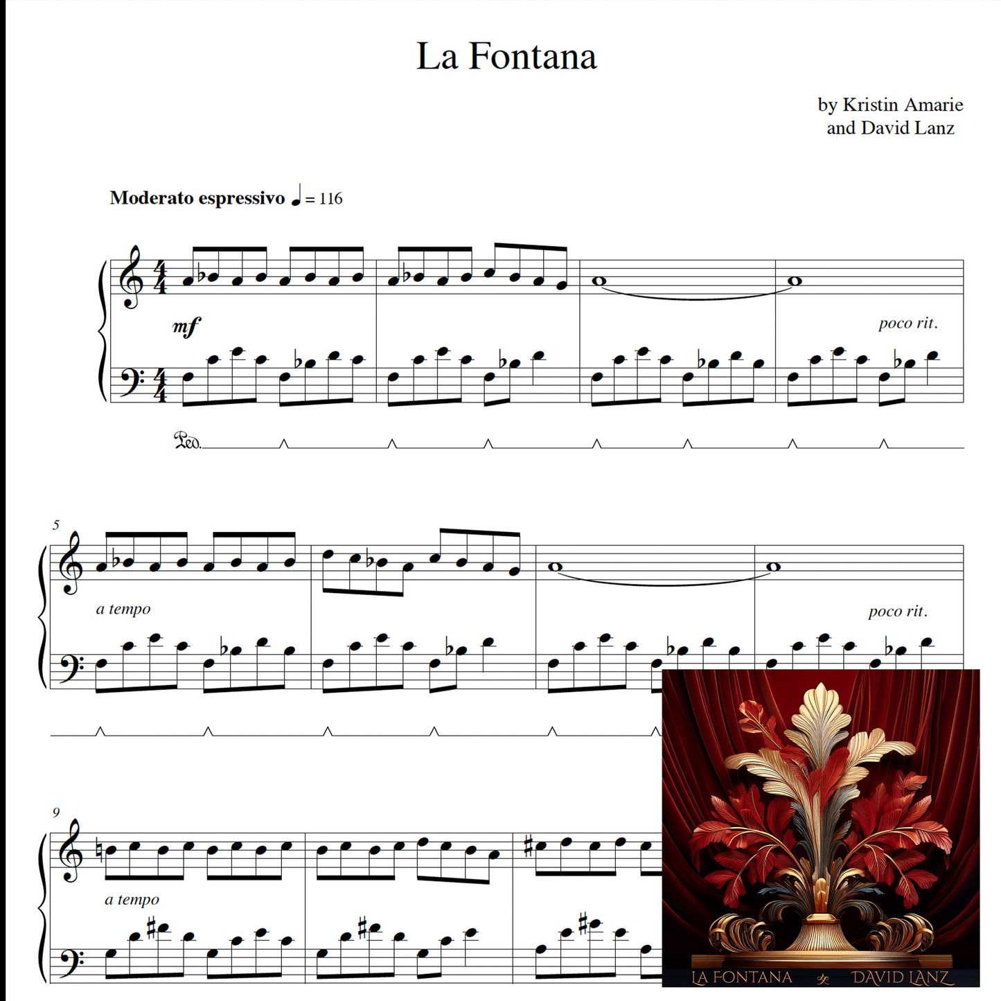 La Fontana - Solo Piano [sheet music + mp3]