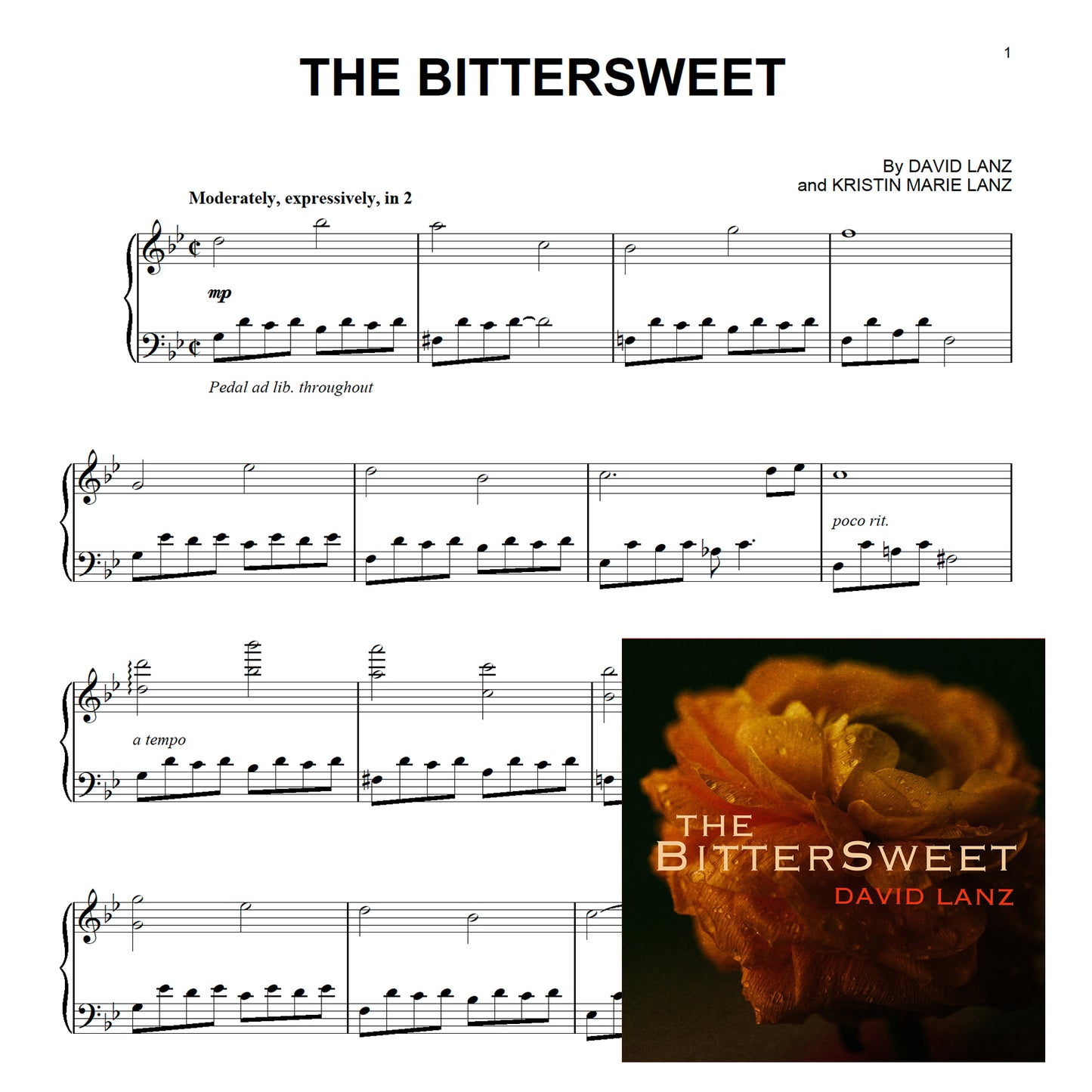 The Bittersweet - Sheet music + single [mp3 file] - Solo Piano