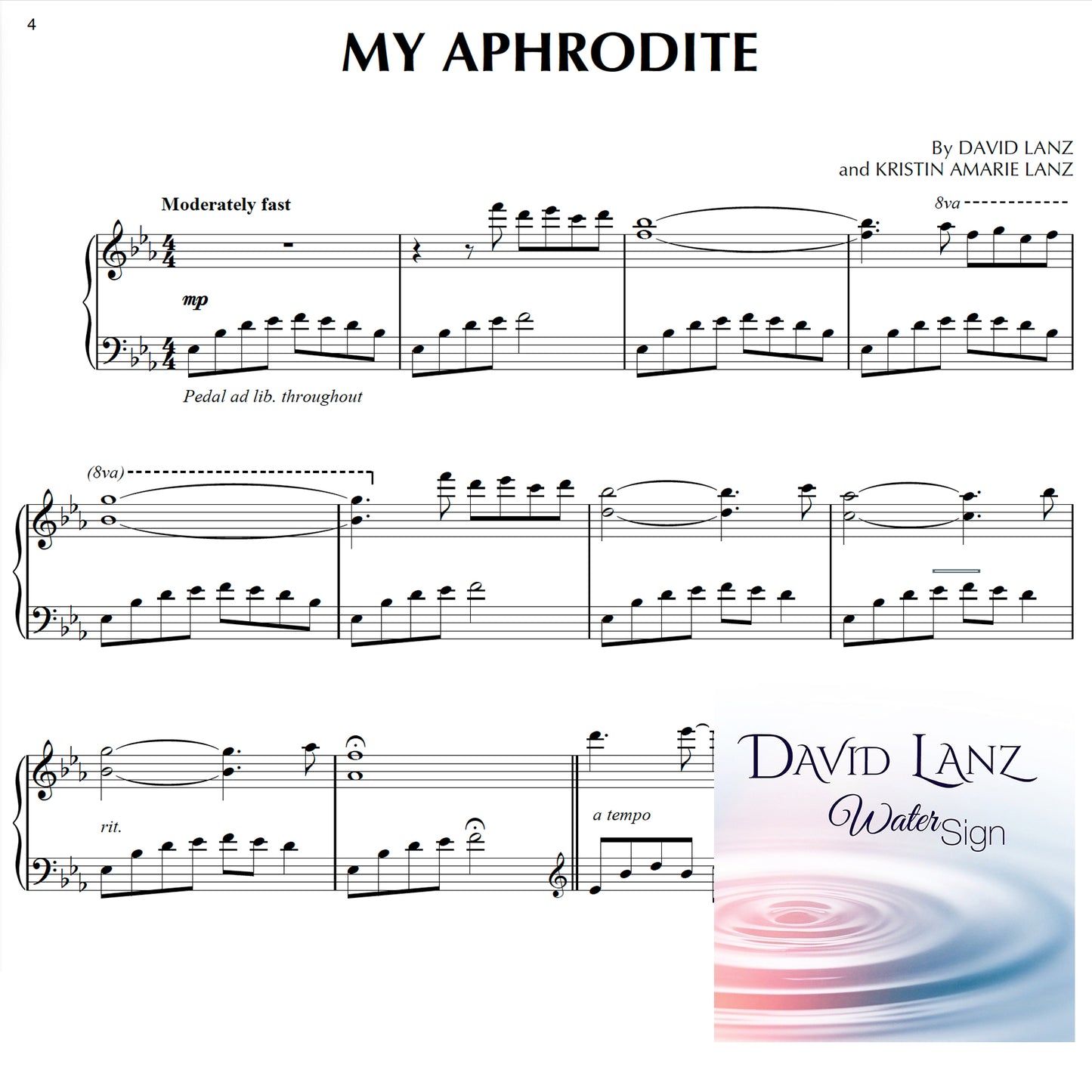 Water Sign - ALBUM - Sheet Music + album [mp3 files] - Solo Piano