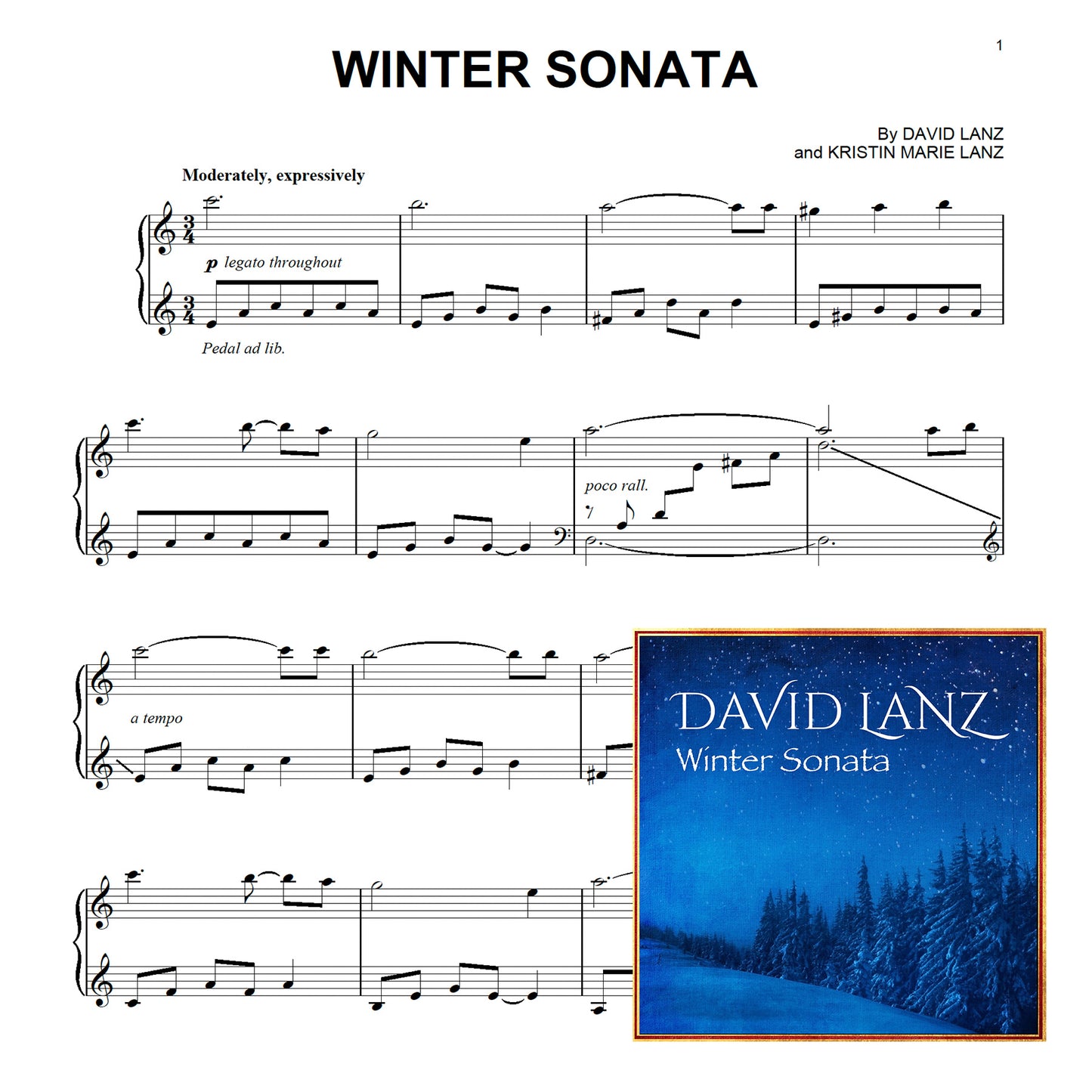 Winter Sonata - Sheet music + single [mp3 file] - Solo Piano